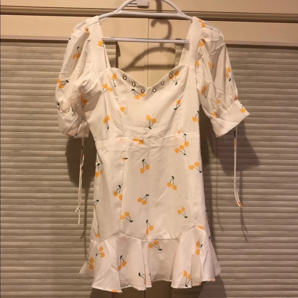Cherry print dress